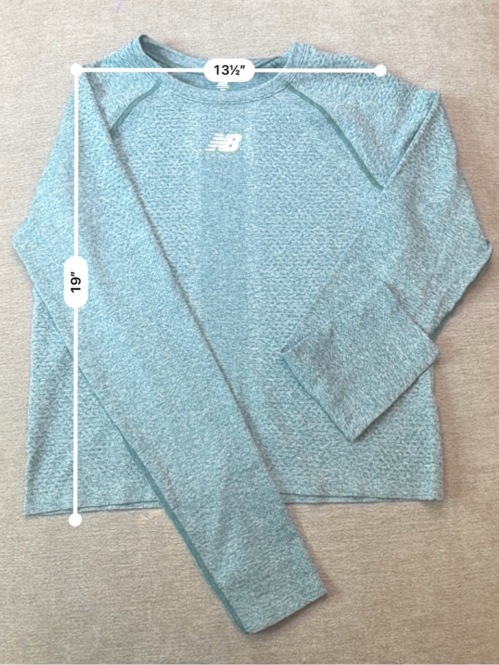 New Balance Women’s Green Teal Long Sleeve Shirt